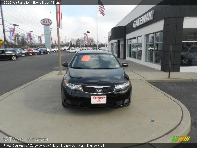 Ebony Black / Stone 2012 Kia Forte LX