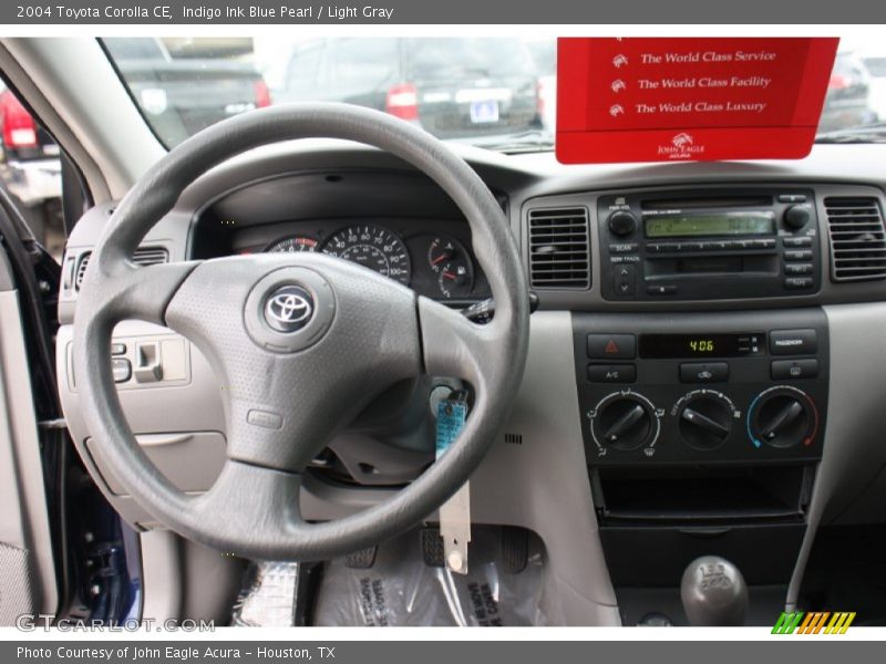 Indigo Ink Blue Pearl / Light Gray 2004 Toyota Corolla CE