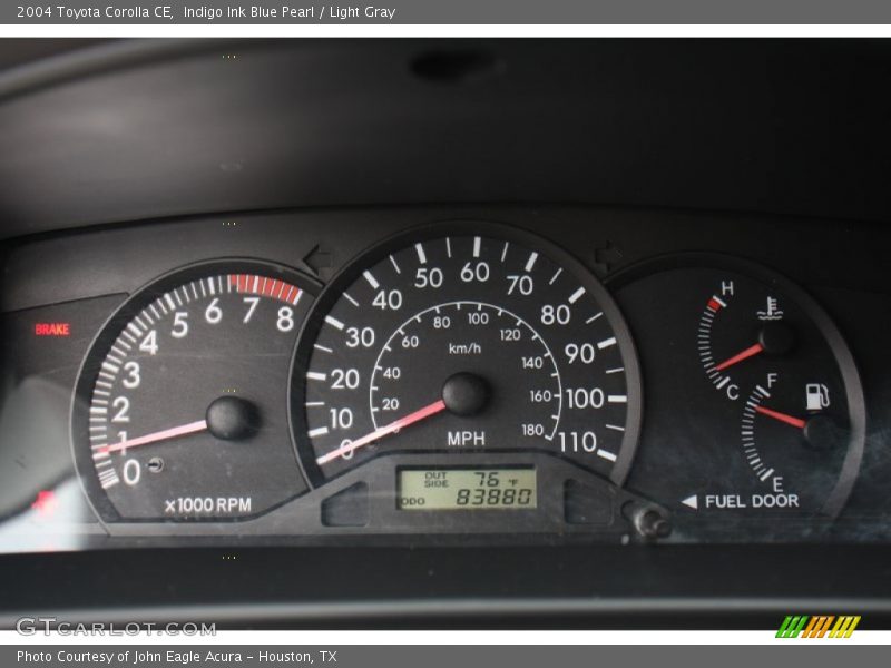 Indigo Ink Blue Pearl / Light Gray 2004 Toyota Corolla CE