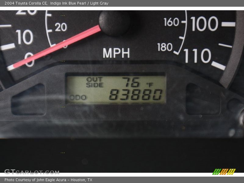 Indigo Ink Blue Pearl / Light Gray 2004 Toyota Corolla CE