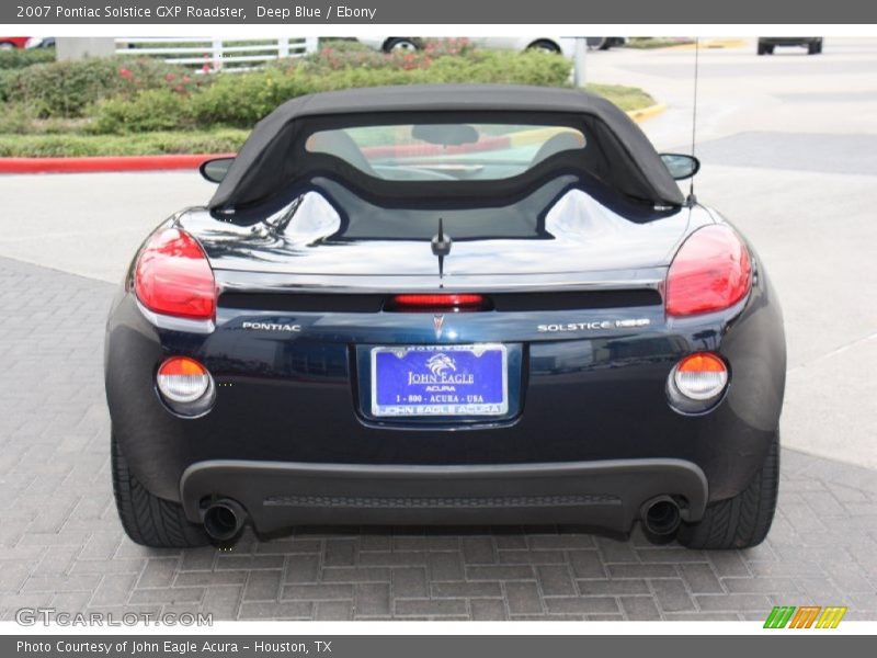 Deep Blue / Ebony 2007 Pontiac Solstice GXP Roadster