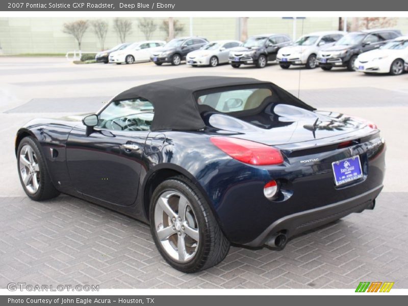 Deep Blue / Ebony 2007 Pontiac Solstice GXP Roadster