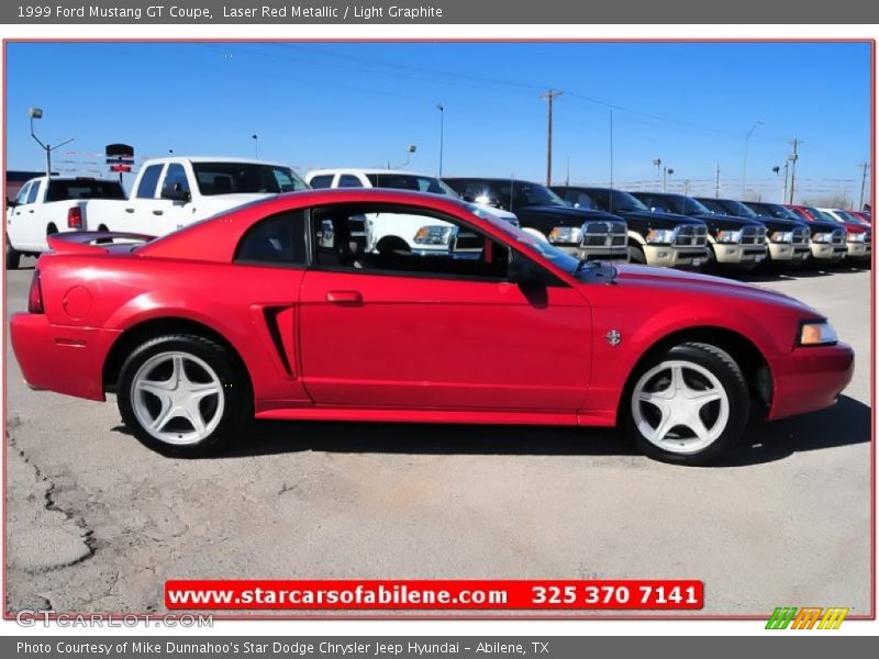 Laser Red Metallic / Light Graphite 1999 Ford Mustang GT Coupe