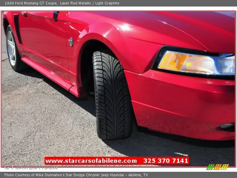 Laser Red Metallic / Light Graphite 1999 Ford Mustang GT Coupe