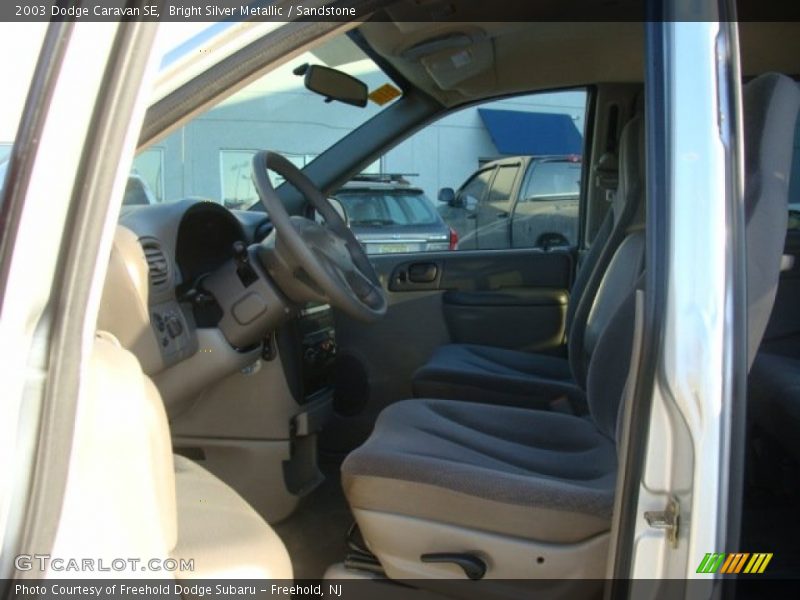 Bright Silver Metallic / Sandstone 2003 Dodge Caravan SE