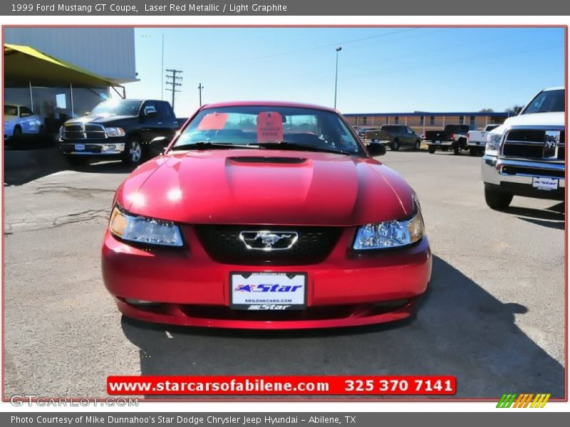 Laser Red Metallic / Light Graphite 1999 Ford Mustang GT Coupe