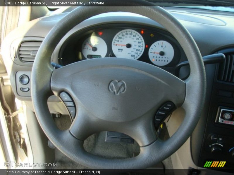 Bright Silver Metallic / Sandstone 2003 Dodge Caravan SE