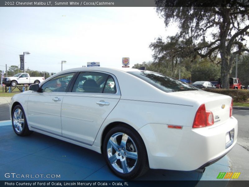 Summit White / Cocoa/Cashmere 2012 Chevrolet Malibu LT
