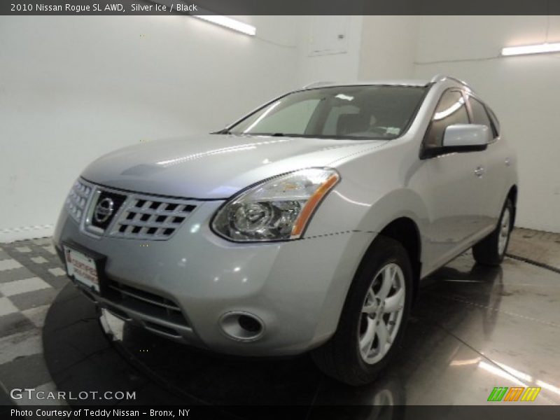 Silver Ice / Black 2010 Nissan Rogue SL AWD