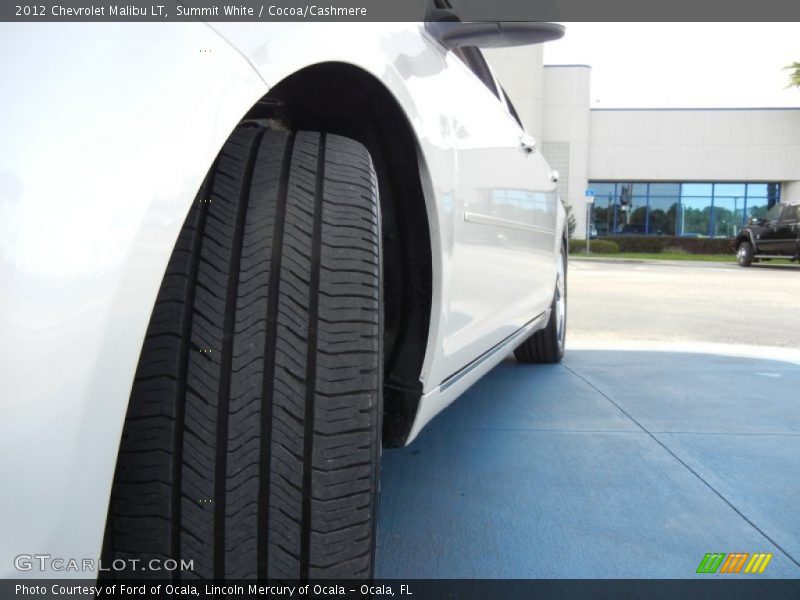 Summit White / Cocoa/Cashmere 2012 Chevrolet Malibu LT