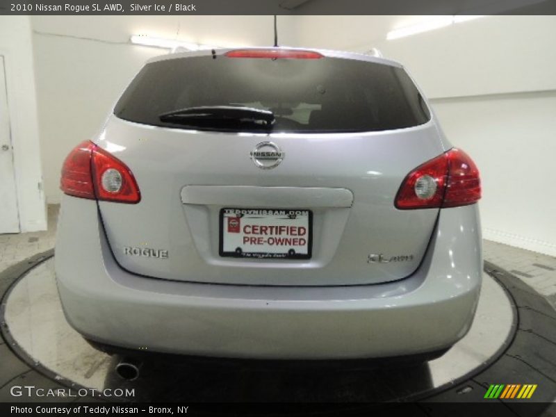 Silver Ice / Black 2010 Nissan Rogue SL AWD