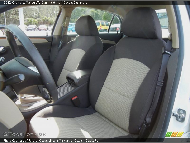 Summit White / Cocoa/Cashmere 2012 Chevrolet Malibu LT