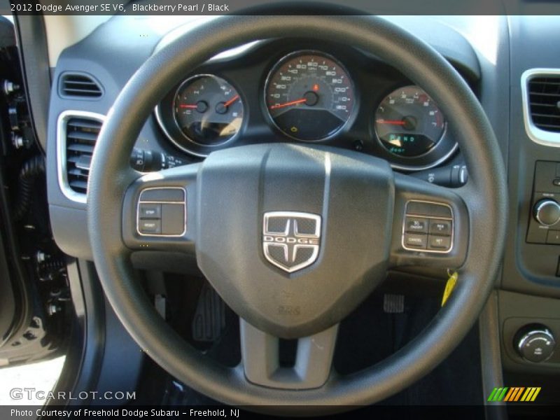 Blackberry Pearl / Black 2012 Dodge Avenger SE V6