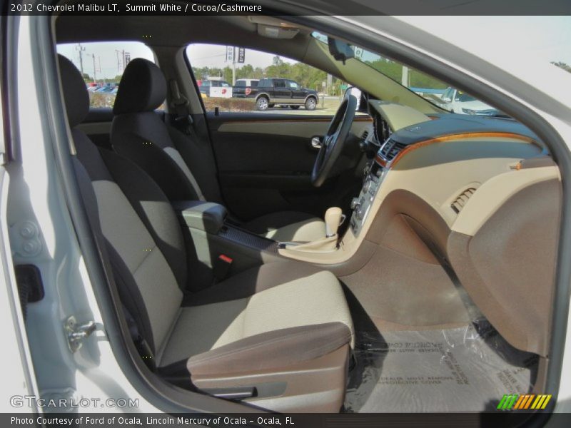 Summit White / Cocoa/Cashmere 2012 Chevrolet Malibu LT