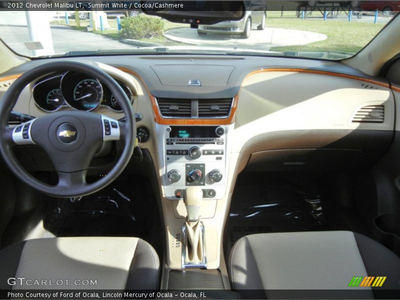 Summit White / Cocoa/Cashmere 2012 Chevrolet Malibu LT