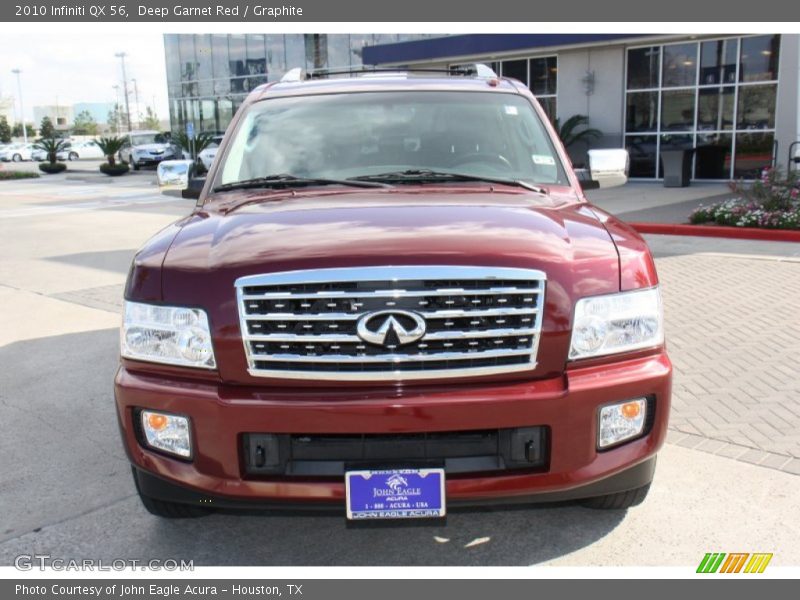 Deep Garnet Red / Graphite 2010 Infiniti QX 56