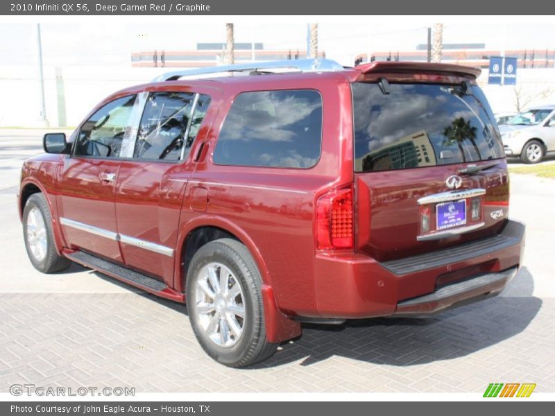 Deep Garnet Red / Graphite 2010 Infiniti QX 56