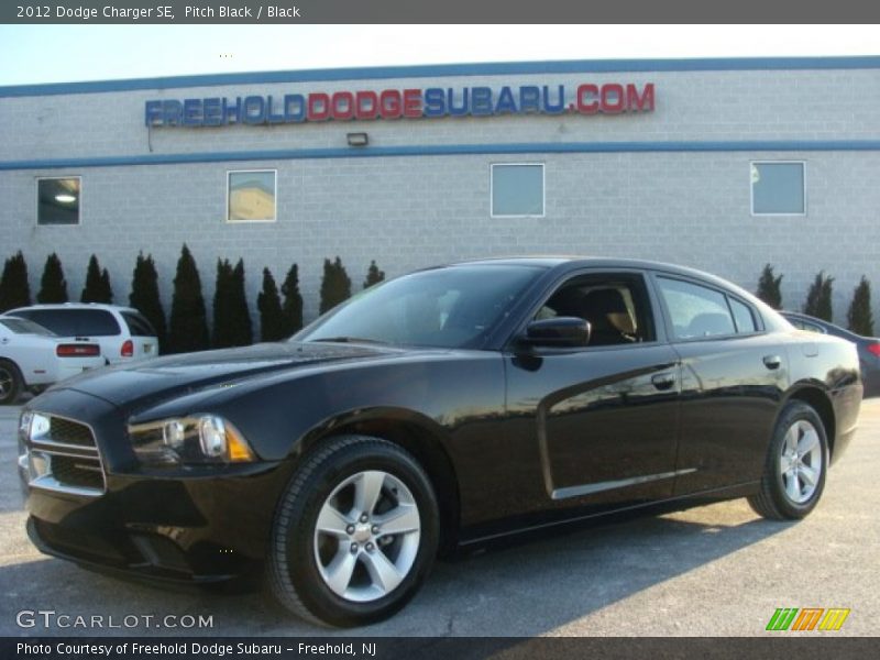 Pitch Black / Black 2012 Dodge Charger SE