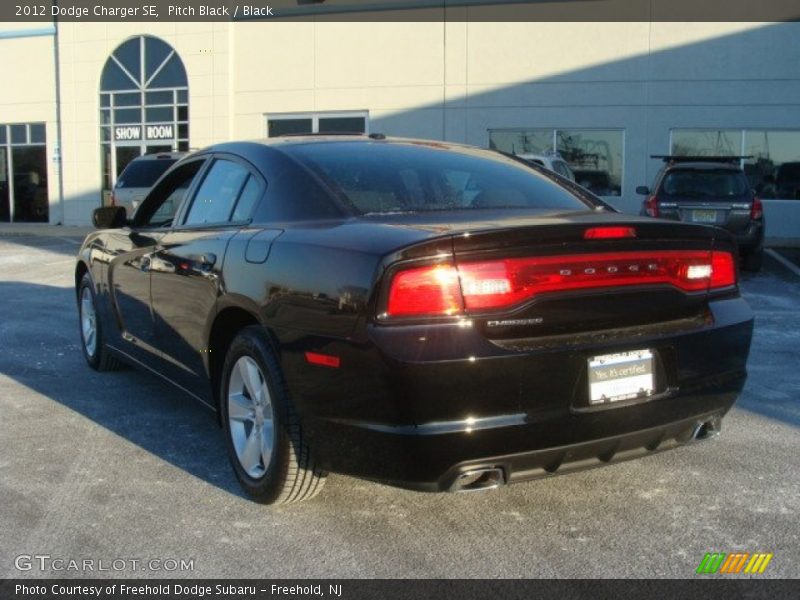 Pitch Black / Black 2012 Dodge Charger SE