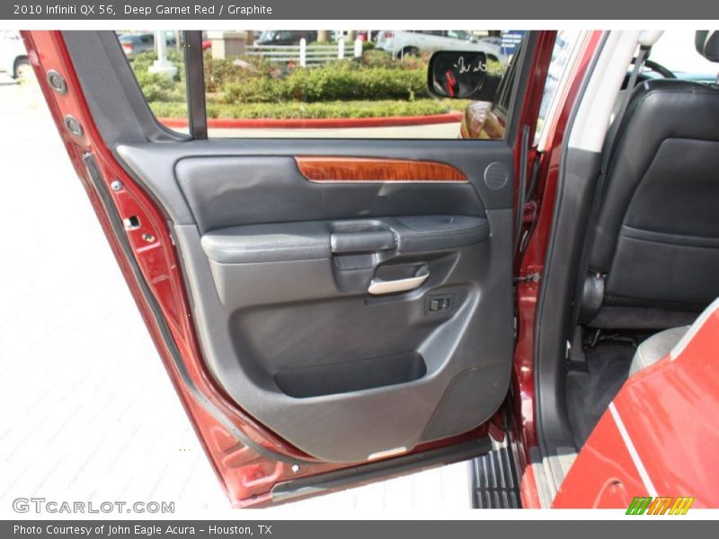 Deep Garnet Red / Graphite 2010 Infiniti QX 56