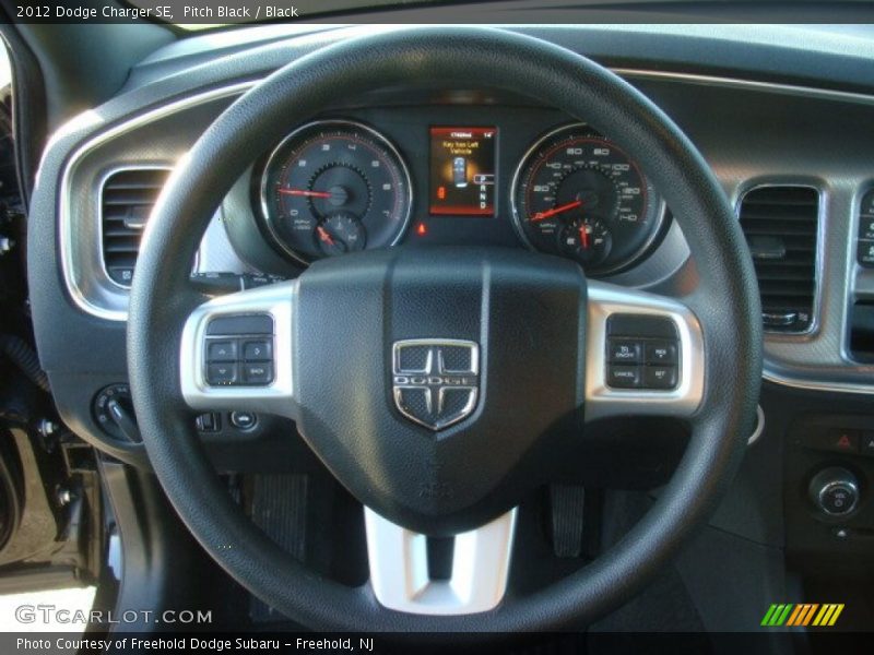 Pitch Black / Black 2012 Dodge Charger SE