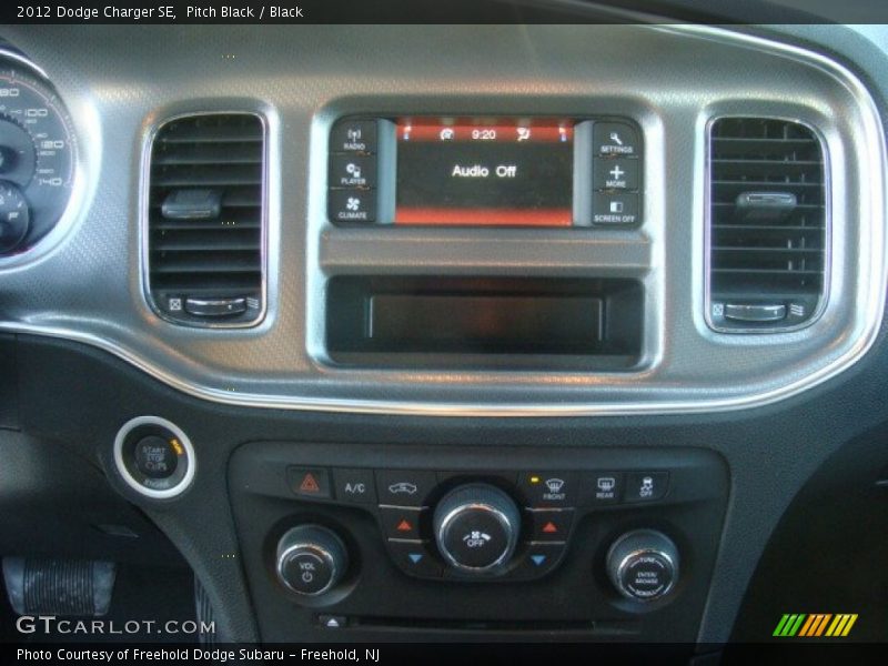 Pitch Black / Black 2012 Dodge Charger SE