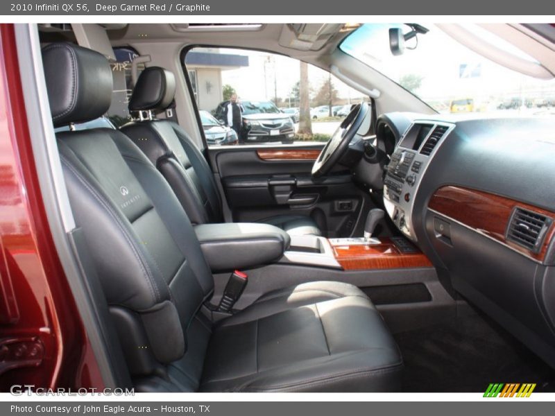 Deep Garnet Red / Graphite 2010 Infiniti QX 56