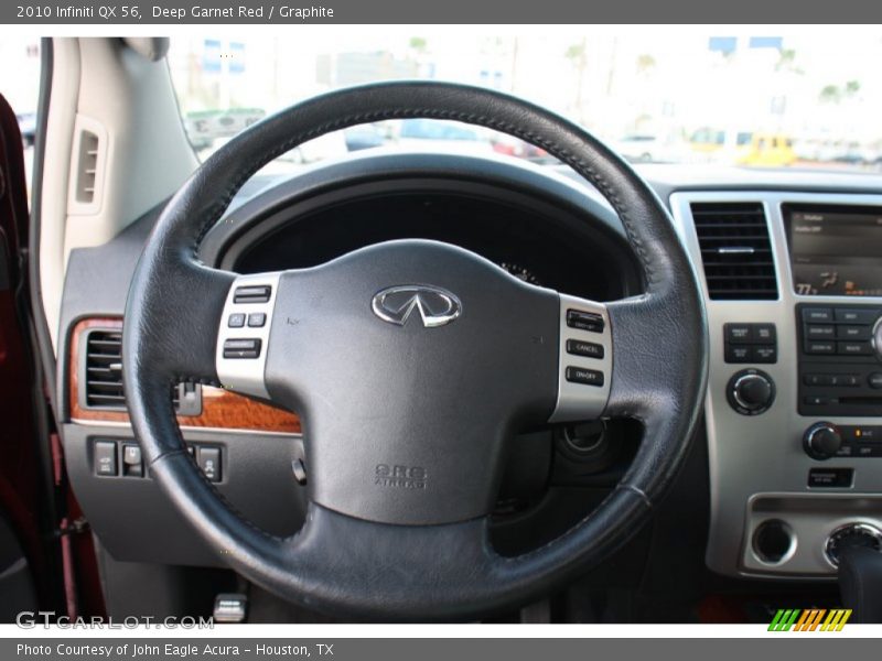 Deep Garnet Red / Graphite 2010 Infiniti QX 56