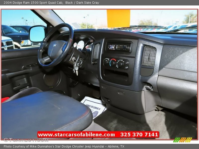 Black / Dark Slate Gray 2004 Dodge Ram 1500 Sport Quad Cab