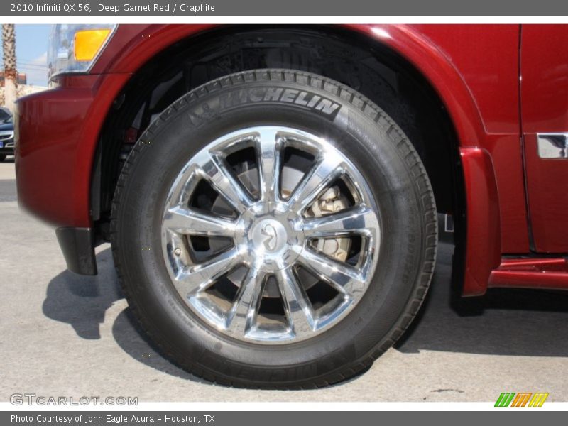 Deep Garnet Red / Graphite 2010 Infiniti QX 56