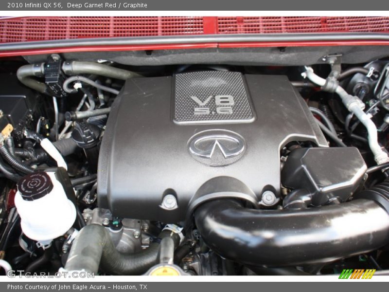 Deep Garnet Red / Graphite 2010 Infiniti QX 56