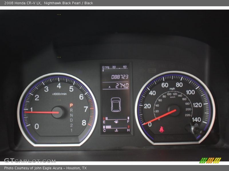 Nighthawk Black Pearl / Black 2008 Honda CR-V LX