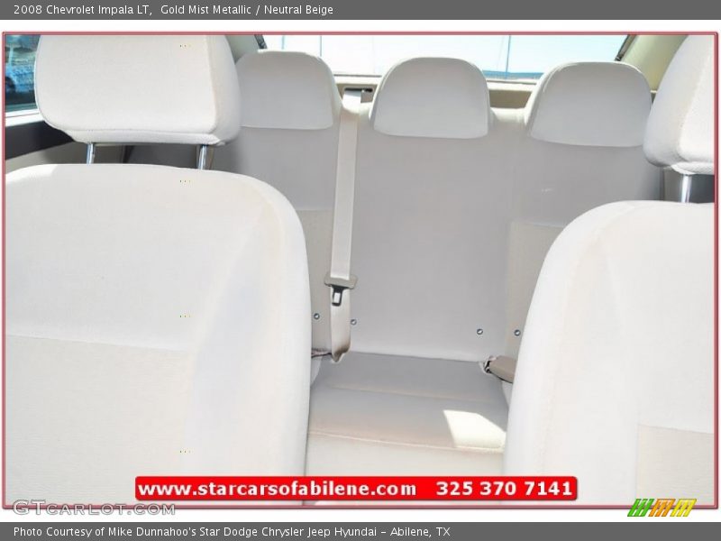 Gold Mist Metallic / Neutral Beige 2008 Chevrolet Impala LT