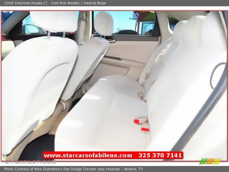 Gold Mist Metallic / Neutral Beige 2008 Chevrolet Impala LT