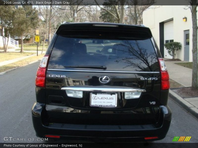 Black Onyx / Dark Gray 2008 Lexus GX 470