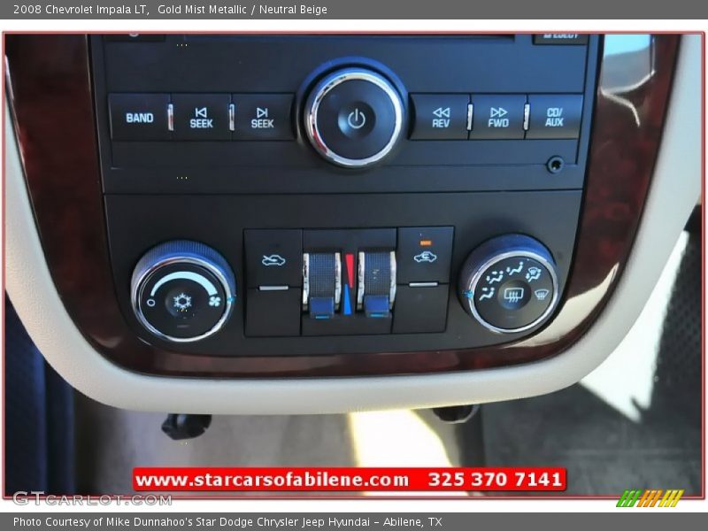 Gold Mist Metallic / Neutral Beige 2008 Chevrolet Impala LT
