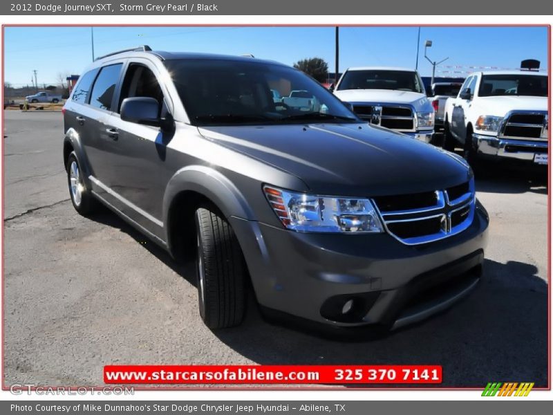 Storm Grey Pearl / Black 2012 Dodge Journey SXT