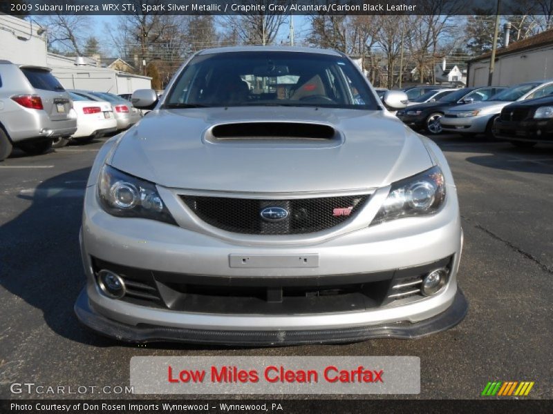 Spark Silver Metallic / Graphite Gray Alcantara/Carbon Black Leather 2009 Subaru Impreza WRX STi