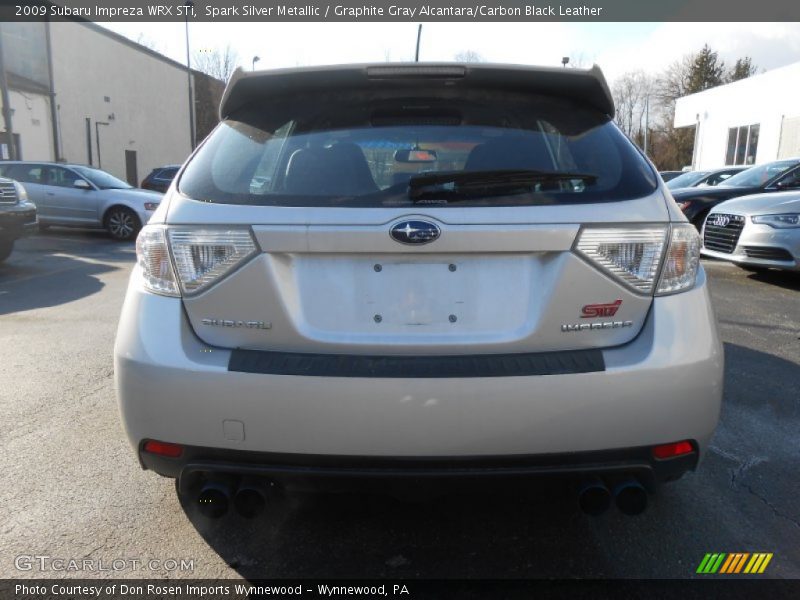 Spark Silver Metallic / Graphite Gray Alcantara/Carbon Black Leather 2009 Subaru Impreza WRX STi