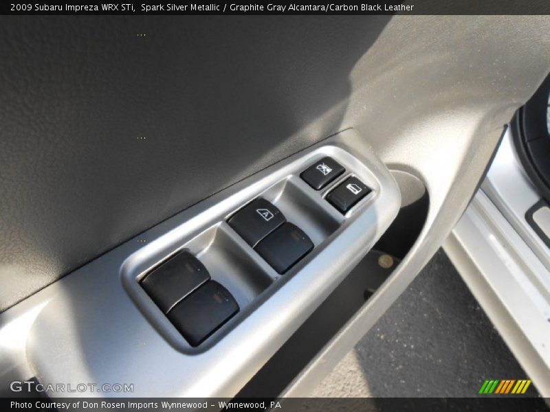 Spark Silver Metallic / Graphite Gray Alcantara/Carbon Black Leather 2009 Subaru Impreza WRX STi