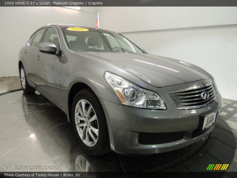 Platinum Graphite / Graphite 2009 Infiniti G 37 x Sedan