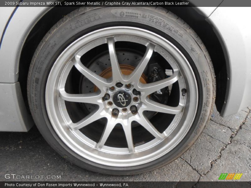 Custom Wheels of 2009 Impreza WRX STi