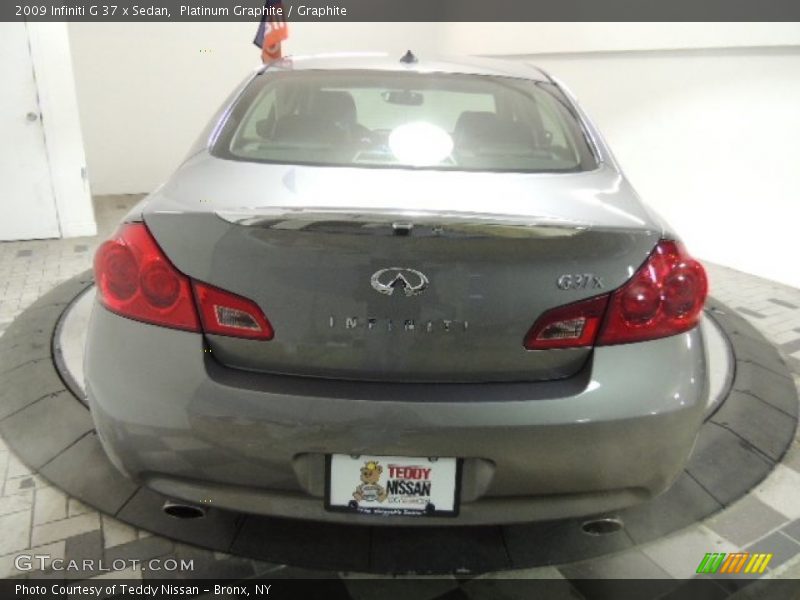 Platinum Graphite / Graphite 2009 Infiniti G 37 x Sedan