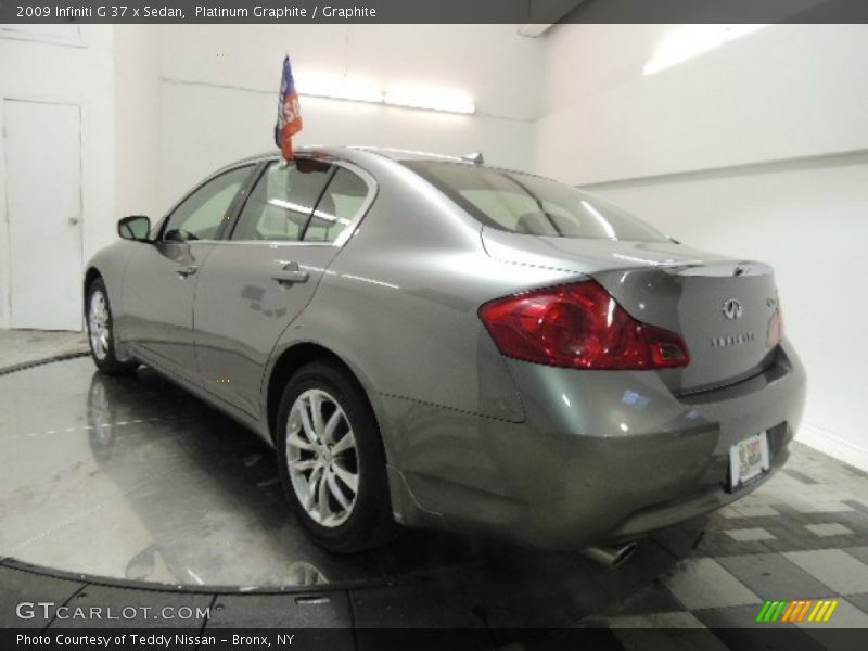 Platinum Graphite / Graphite 2009 Infiniti G 37 x Sedan
