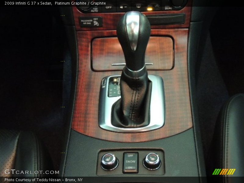 Platinum Graphite / Graphite 2009 Infiniti G 37 x Sedan