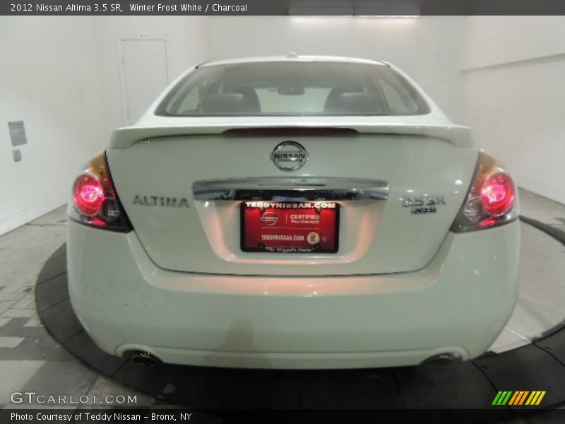 Winter Frost White / Charcoal 2012 Nissan Altima 3.5 SR
