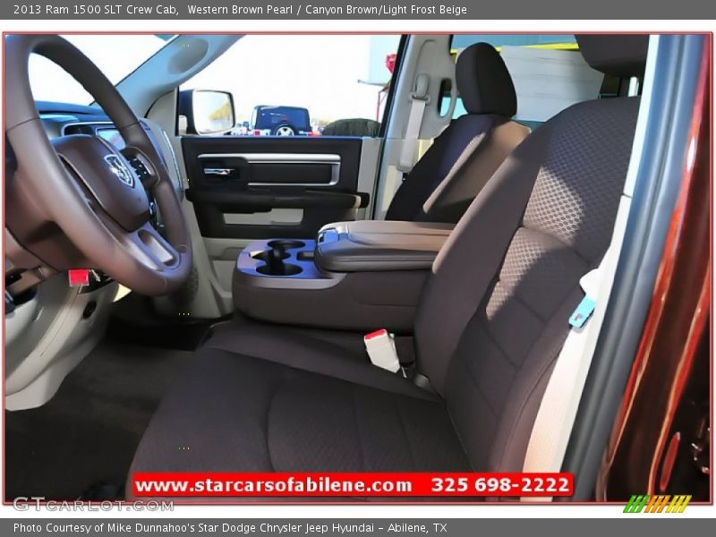 Western Brown Pearl / Canyon Brown/Light Frost Beige 2013 Ram 1500 SLT Crew Cab
