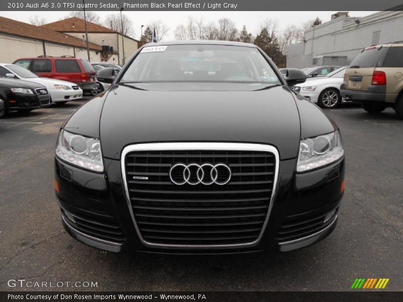 Phantom Black Pearl Effect / Light Gray 2010 Audi A6 3.0 TFSI quattro Sedan