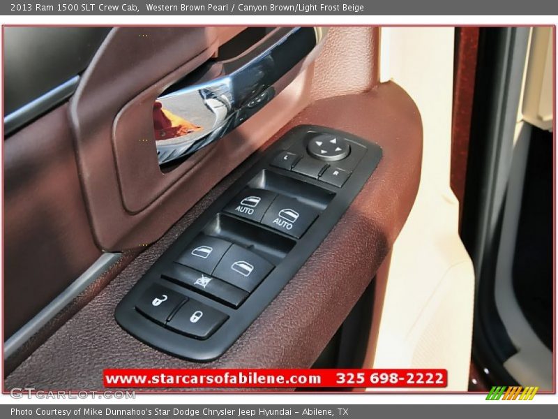Western Brown Pearl / Canyon Brown/Light Frost Beige 2013 Ram 1500 SLT Crew Cab