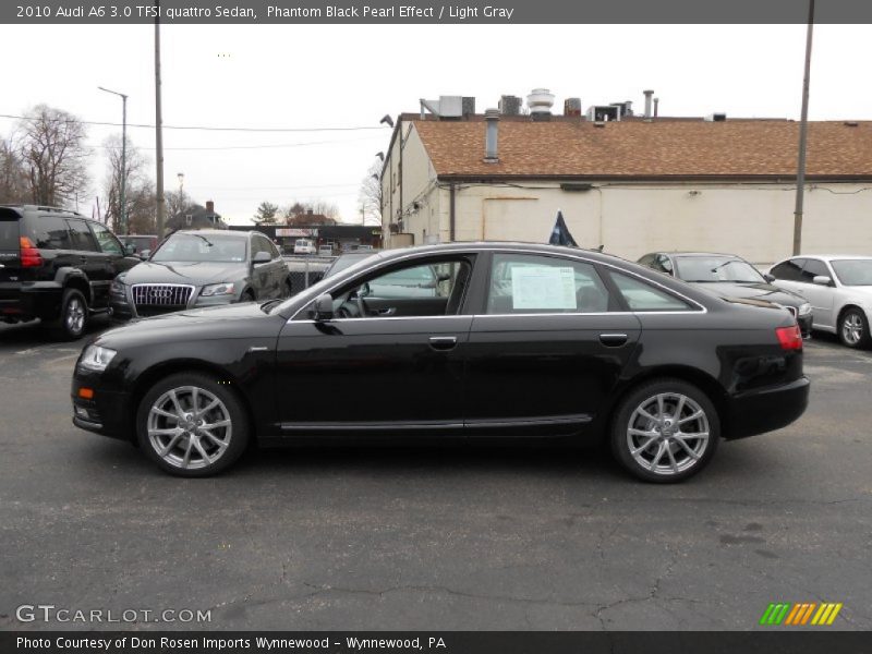 Phantom Black Pearl Effect / Light Gray 2010 Audi A6 3.0 TFSI quattro Sedan